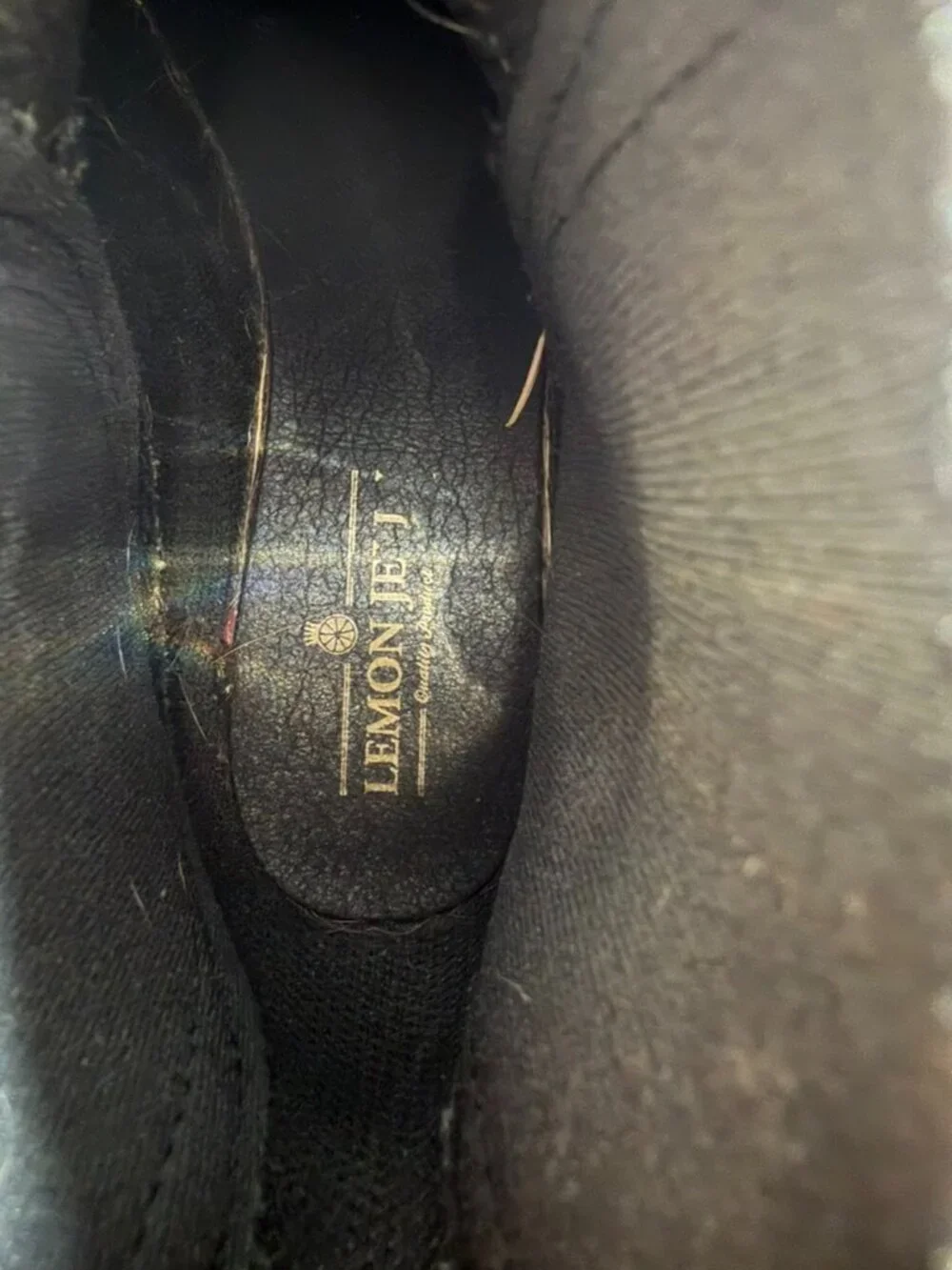 Lemon Jelly Black Ankle Rain Boots Bow Detail EU 40 / US 9